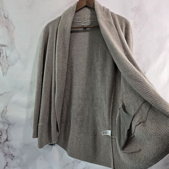 Barefoot Dreams Cardigan Women Small Purple Cozy Chic Light Wrap Pockets 423 - Picture 8 of 11